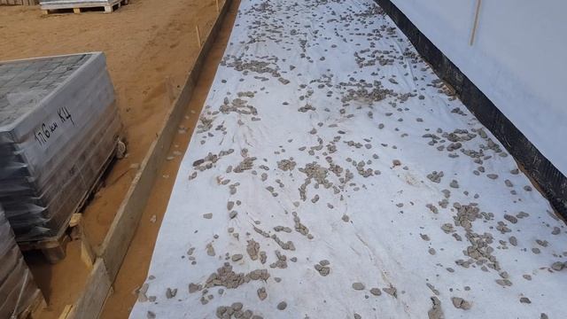 Бетонное основание под тротуарную плитку