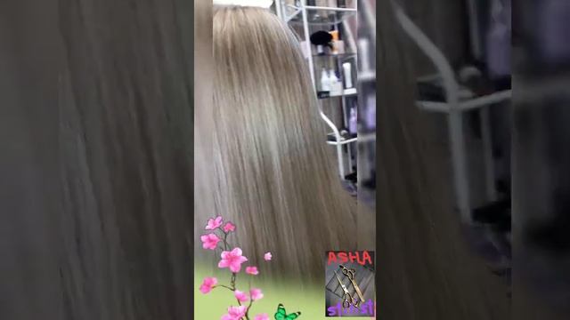 Очень,очень красивый блонд!!! Мелирования+ тонирования.