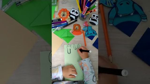 Создание закладок в виде животных. Часть 2