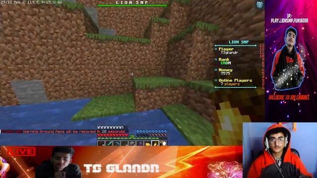 Minecraft Lion Smp Java + Bedrock DAY:-3 | LionSmp Live@yessmartypie @gamerfleet