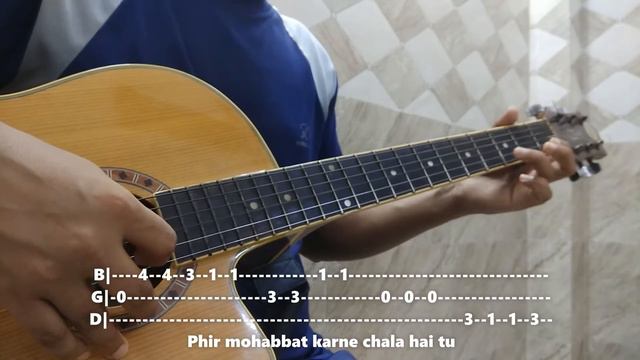 Dil Sambhal Ja Zara Guitar Tabs | Murder 2 | Easy Lessons & Tutorials | Download PDF