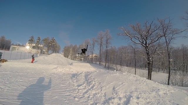 Backflip By Yana Shakirova / Сальто назад на горных лыжах.