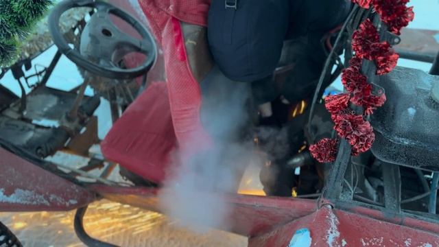 САМОДЕЛЬНАЯ БАГГИ В МОРОЗ ЗИМОЙ