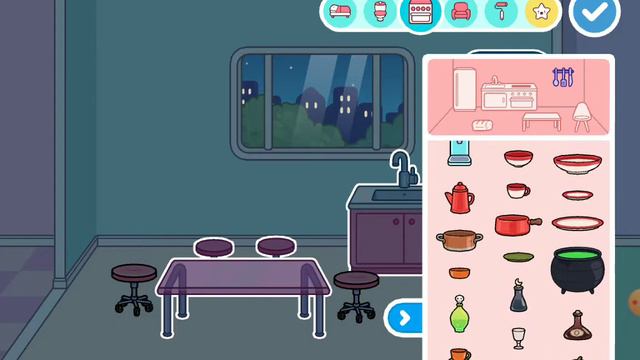 Делаю розовую дом внутри:Названия игры Toca World