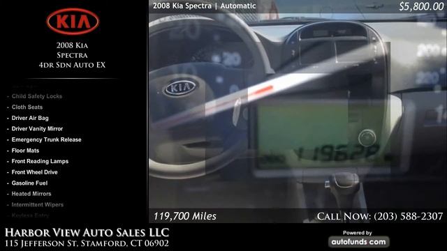 Used 2008 Kia Spectra | Harbor View Auto Sales LLC, Stamford, CT - SOLD