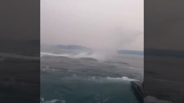 Smokey Day Riding On The Water