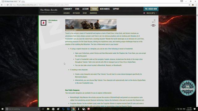 ★ Morrowind Patch Notes 3.0.0 Part 1 ★ Elder Scrolls Online