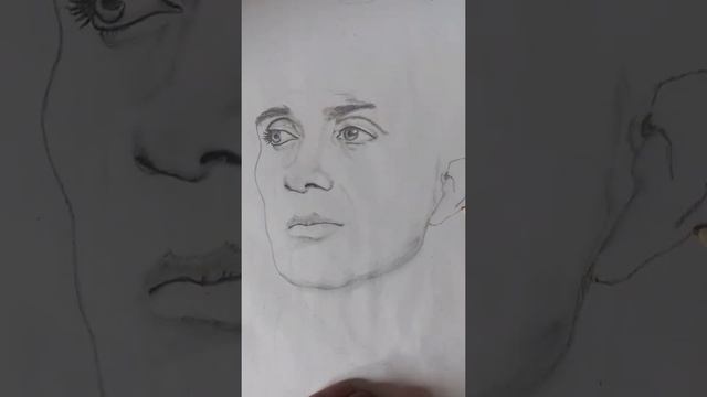 Cillian Murphy In Sketch | Pencil Portrait Sketch | Dream Sketch #cillianmurphy