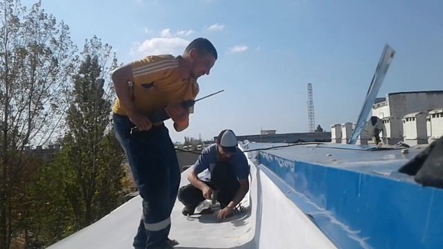 Монтаж пвх мембрана