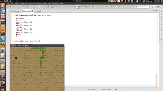 Змейка C++/OpenGL \ Snake C++ And OPenGl