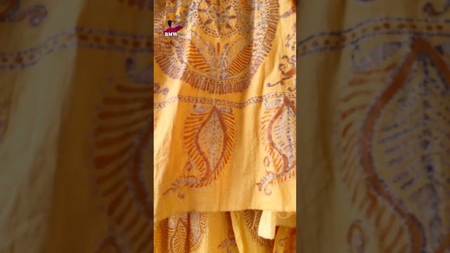ബാട്ടിക് എന്താണെന്നല്ലേ | തുണി കളറ് ചെയ്യുന്ന Traditional രീതിയാണ് From Bengal | Full Process