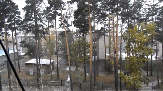 Первый снег в Братске 2 10 2015