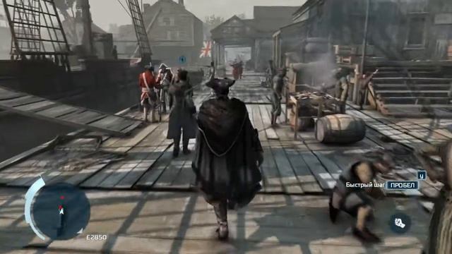 Assasin Creed приключение коннора 3 часть   город и лошадь