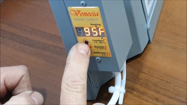 Настройка электронного терморегулятора обогревателя Венеция