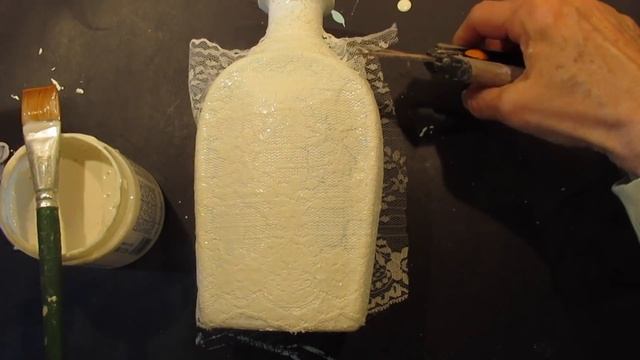 DIY Pizzi Geoffre Decoupage Lace Beach Theme