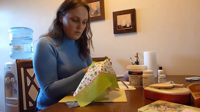 Декупаж деревянной доски - 2