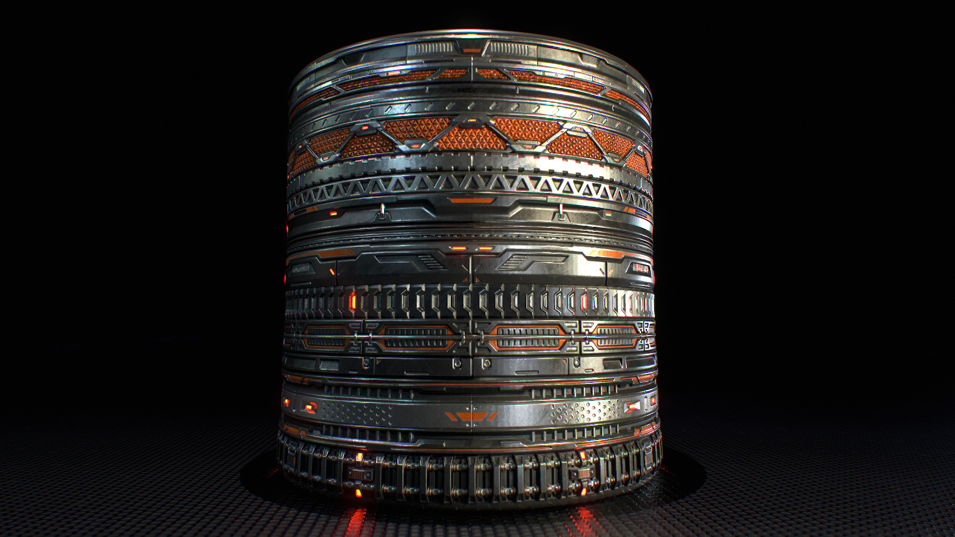 Sci-fi Trim Хит Blender Modeling Live 02