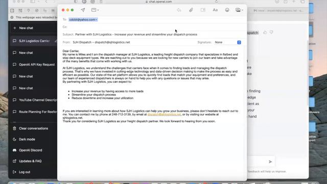 Chat GTP + Dispatch Marketing+ Goodcall.com