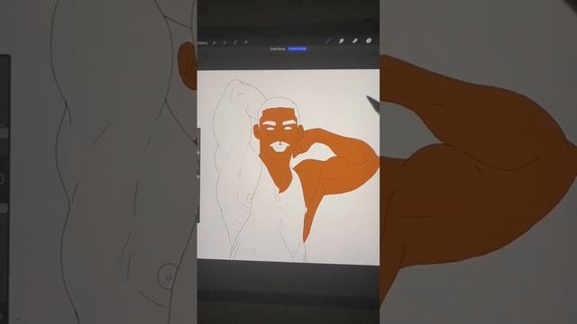 Thrill Of The Fill ? #art #biceps #digitalart #digitalartist #utahartist #gayartist #gayart