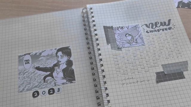 Anime Bullet Journal 2023 Set Up