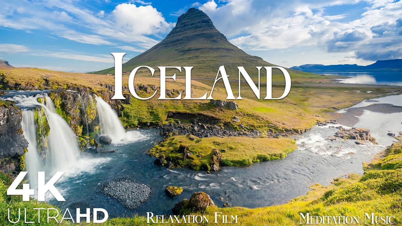 Iceland Meditation Music Nature Soundscapes | 4K Relaxation Film