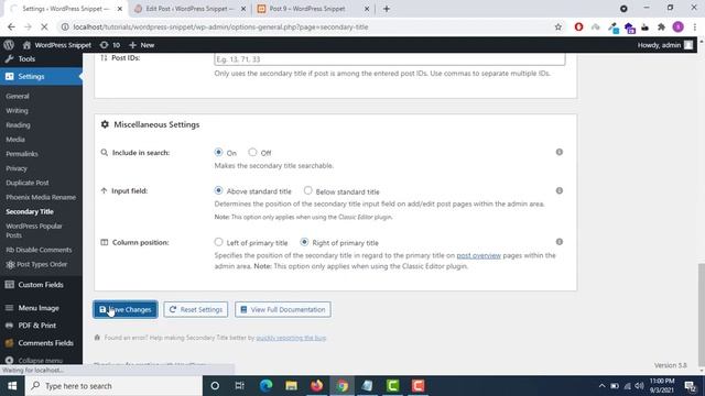 How To Add Subtitle/Secondary Title For Posts And Pages In WordPress