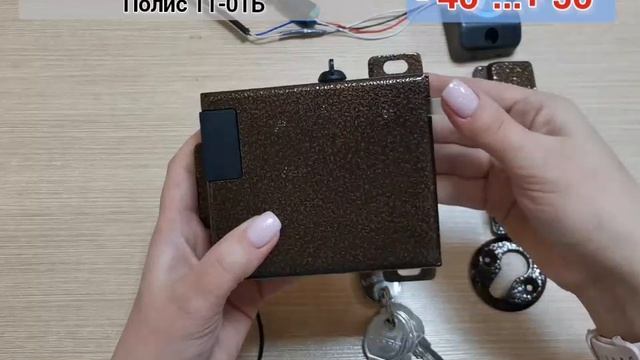 Замок электромеханический Полис-11-01Б, накладной с функцией блокировки