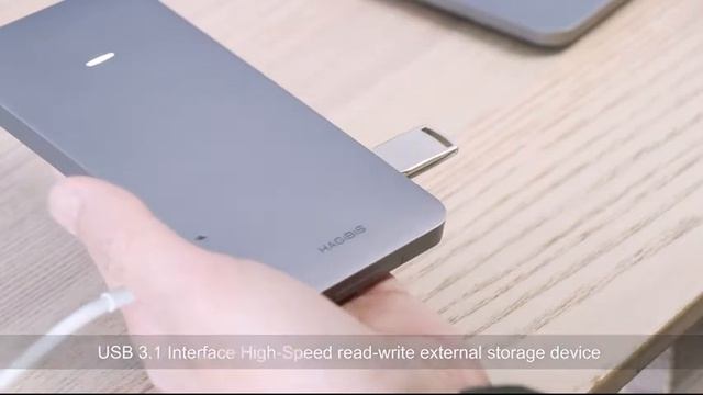 Hagibis Portable USB C Hub With M 2 NVMe SSD Enclosure