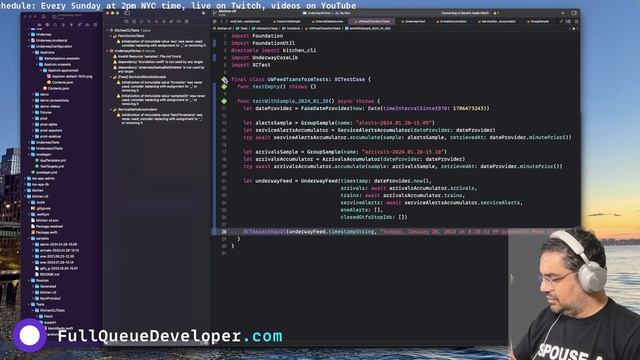 Live-coding My Subway App, Underway. Server-side Swift Jan 28, 2024