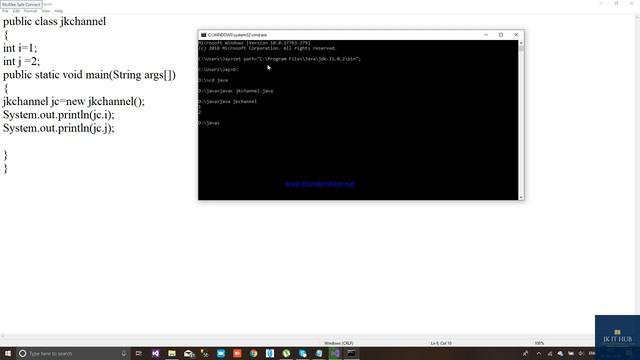 Java Program Execution In Notepad And Eclipse Editor.