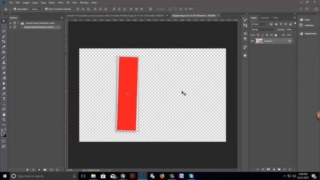 Vertical Portrait Photoshop Action Tutorial
