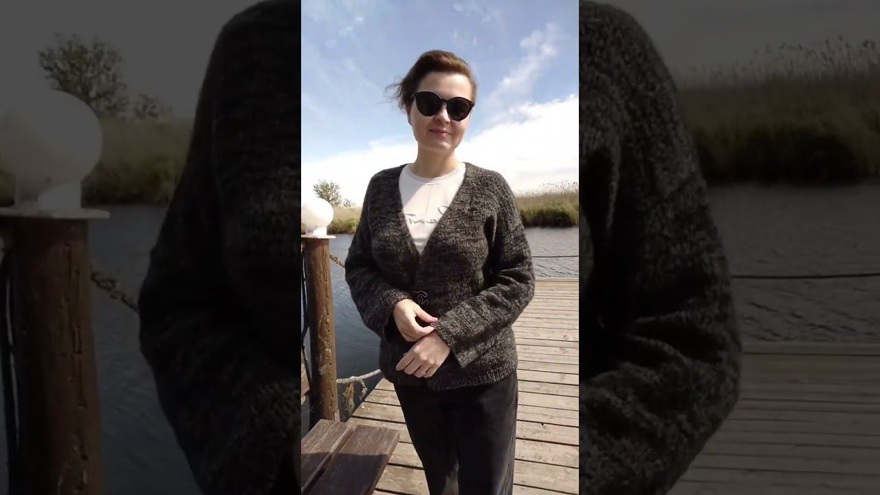 Бесплатный МК по вязанию кардигана можно скачать в моем Tme @knit_milo или по QR-коду в конце видео