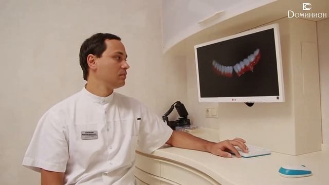 Установка имплантатов и коронок на нижнюю челюсть. Левковский В.А. (Клиника Доминион)