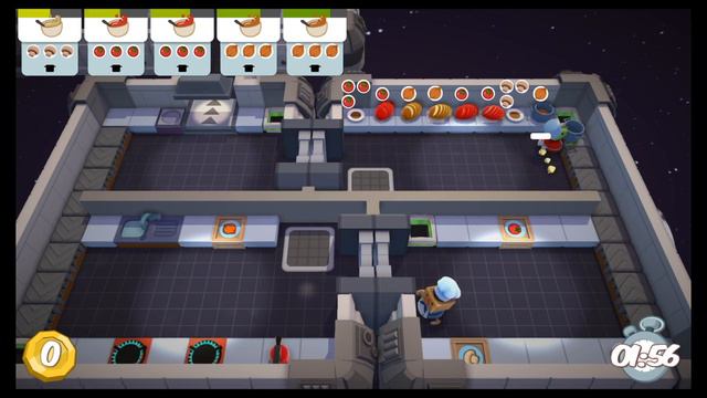 [Overcooked: Level 5-6] 2-Player Former World Record Score: 114