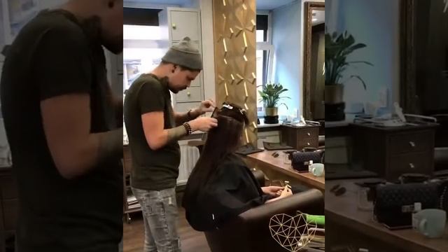 Окрашивание плюс ленточное наращивание волос Esendi СПб