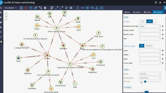Graphlytic's Visualization Settings