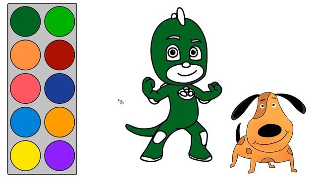 ГЕККО | МУЛЬТИК РАСКРАСКА | ДЕТСКАЯ ОНЛАЙН РАСКРАСКА | РАСКРАСКА ДЛЯ ДЕТЕЙ ГЕРОИ В МАСКА