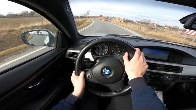BMW E92 320d 2.0D 184HP 2012 POV Test Drive  Acceleration 0-100  4K 113