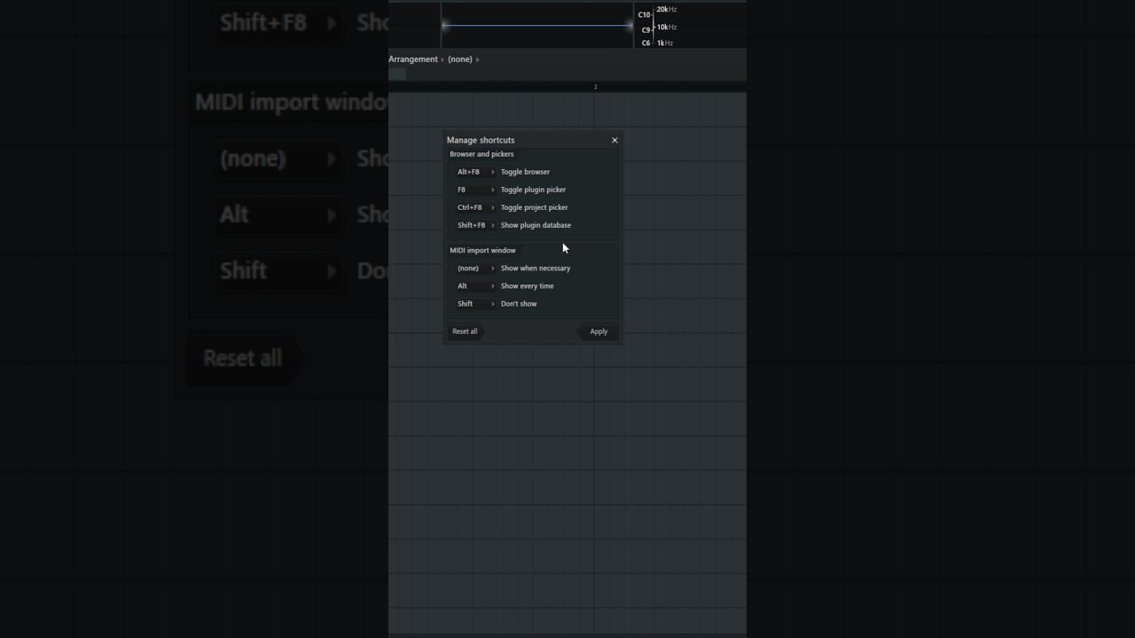 Менеджер горячих клавиш В FL Studio 2024 #flstudio #phonk #sounddesign