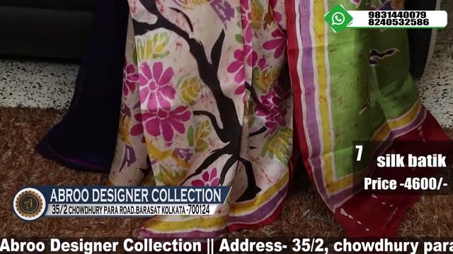 Abroo Designer Collection || Silk Batik  || Epi-24 ||