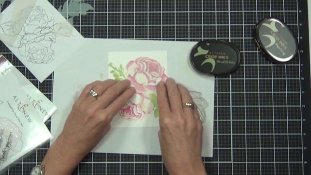 How To Make A Quick Floral Card Using STENCILS!