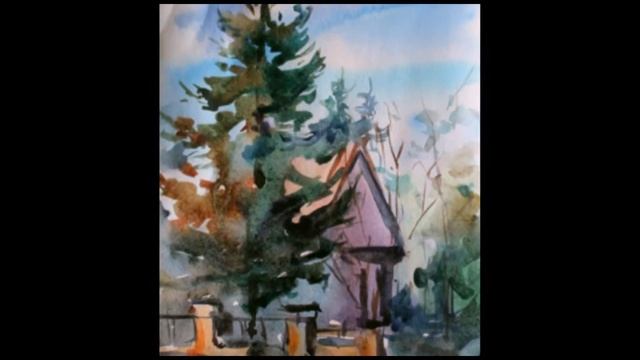 Художник Татьяна Зорина.  Акварель. Этюды.2018