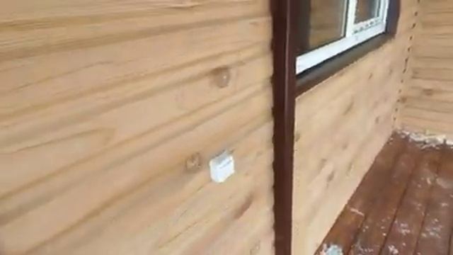 Дачный домик модульный с верандой блок контейнер вагончик металлический 4.80х7 м с утеплением 100мм