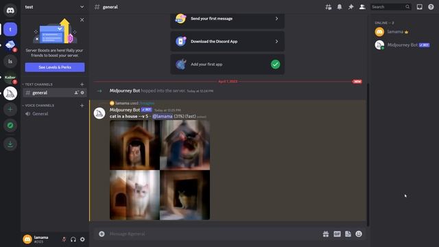 Midjourney – How To Create A Server And Upload Image As Reference