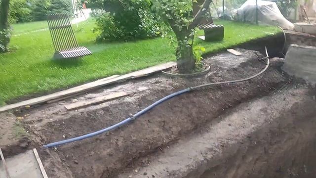 Котлован под пруд.