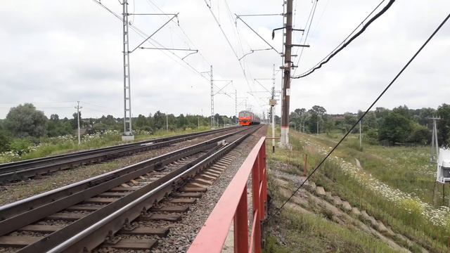 Электропоезд ЭД4М-0268, сообщением Петушки - Москва