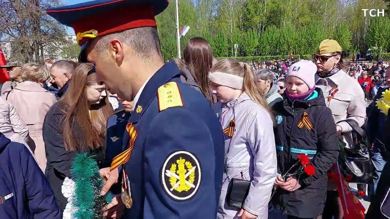Площадь Победы в Тавде (9 мая 2023 года)