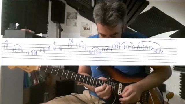 Fear Of The Dark-Iron Maiden-Guitar Solo Lasson (cover)