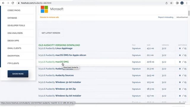 How To Install Audacity | 3.2.2 Audacity | MacOS 10.13.6