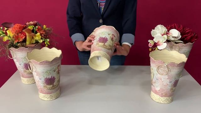 Кашпо Гарден Роуз Лавандер M